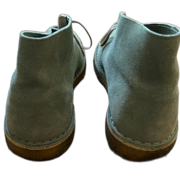 JIL SANDER Baby Blue Suede Desert Chukka Boots    Mens Size US 11.5 - Picture 5 of 7